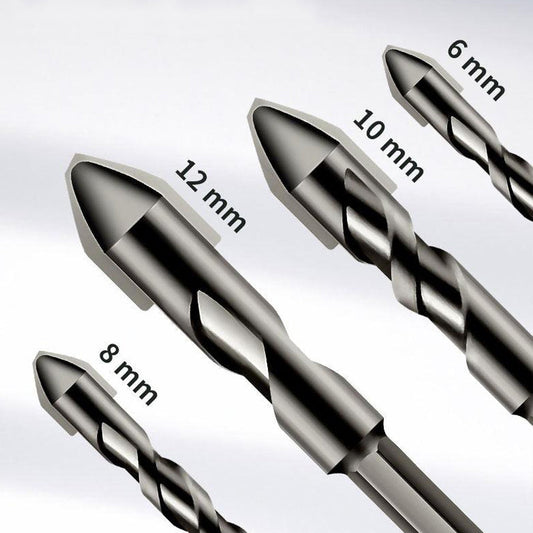 High hardness skewed head eccentric drill