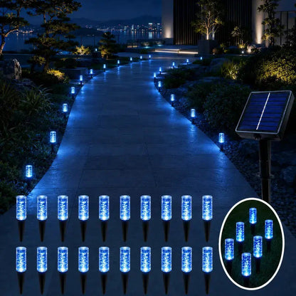 ☀️ 50 % RABATT NU! 🌿 Solardrivna trädgårdslampor med markspett – vädertåliga kristalleffekter för gång & trädgård 💡