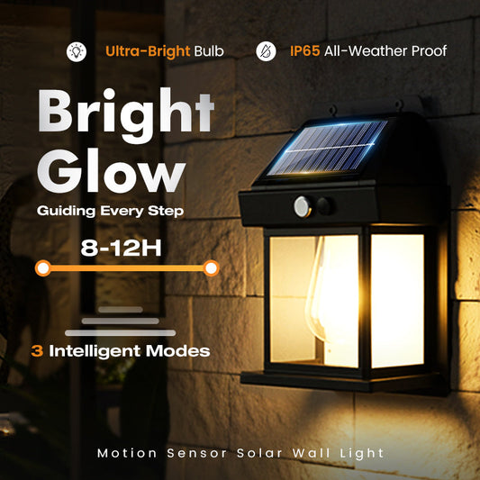 ☀️ 50% RABATT 🌙 | Solcellsdriven Vägglampa – Rörelsesensor & Väderbeständig