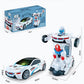 🚓 50% RABATT NU! 🤖 Elektrisk Universell Deformationspolisleksaksbil – Auto-Transformerande RC-leksak – Ultimata Barnpresenten 🎁