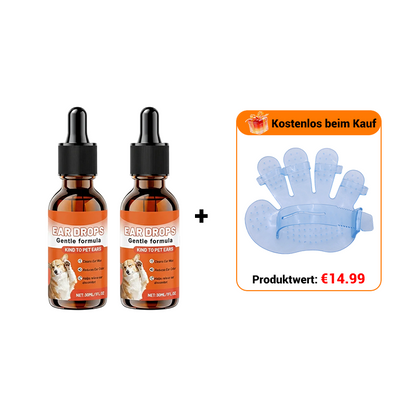 🐶 50% RABATT NU!✨ Mild Öronrengöring för Hund – Vax & Lukt Borttagare – Lugnande Formula – Daglig Öronvård för Husdjur 🐾