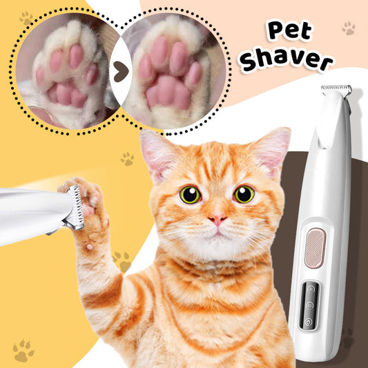 🎉 50% RABATT! ⏳😻 Vattentät laddningsbar PET -rakapparat med LED -ljus