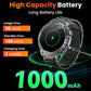⌚ 50 % RABATT NU! 🏃 Smartklocka för herrar i militärstil – 1,7" AMOLED, 1100 mAh, IP68 vattentät & LED-ficklampa – perfekt för äventyr 🔦