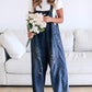 👖 50 % RABATT NU! ✨ Damjeans med knappar – justerbara hängslen, baggy passform & slitna detaljer – perfekt för en avslappnad chic look 🕶️