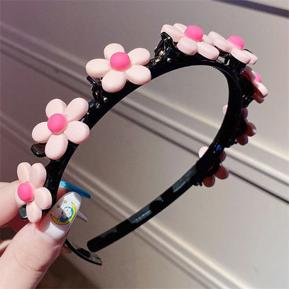 🎀 Köp 1 få 1 gratis! ✨ Söta flätade hårnål – fin dekoration för flickor – mjukt ABS-harts, stadigt grepp & enkel användning – perfekt present till dottern 💝
