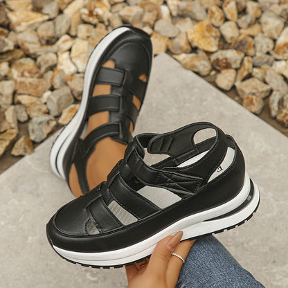 👡 50% RABATT NU!✨ Hålad Sportsandal – Luftkudde & Tjock Sula – Justerbar & Sluten Tå – Sportig Casual Fodtøy 👟