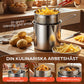 🍳 50 % RABATT NU! 🍟 Multifunktionell stekpanna i 304 rostfritt stål – fritera, steka, koka & stuva i en gryta – perfekt för alla kök 🏠