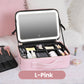 💄 50 % RABATT NU! ✨ Bärbar sminkväska med LED-spegel – naturligt dagsljus, justerbara fack & lång batteritid – felfri sminkning var du än är 💖