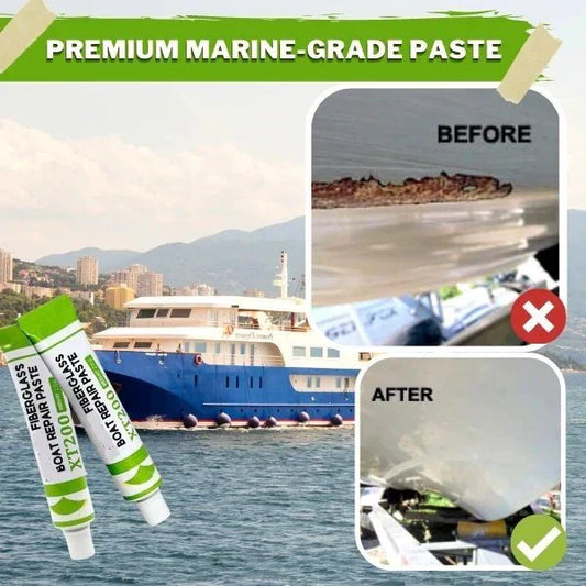 🛥️ Köp 1 få 1 Gratis! ✨ Glasfiberbåt Reparationspasta – Enkel & Snabb Gelcoat-Fix ✨