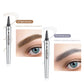 🔥KÖP 1, FÅ 1 GRATIS! ✨3D Vattentät Microblading Ögonbrynspenna - 4-Spets Design - Långvarig 36 Timmar