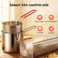 🍳 50 % RABATT NU! 🍟 Multifunktionell stekpanna i 304 rostfritt stål – fritera, steka, koka & stuva i en gryta – perfekt för alla kök 🏠