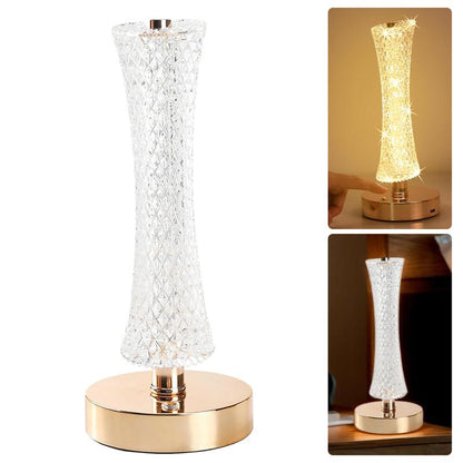 💎 50 % RABATT NU! 🪔 Crystal table lamp – 3 ljuslägen, justerbar & elegant – perfekt för sovrum, vardagsrum och kontor ✨