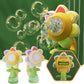 🌻 50% RABATT!  Solrosformad Bärbar Elektrisk Bubbeltillverkningsleksak – Automatiska Bubbel, Söt Design & Perfekt för Barn 🎈