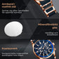 ⌚ 50% RABATT NU! 💧 Herrars Vattentät Multifunktionell Kvartsur – Kronograf Design & Lysande Visare – Perfekt för Äventyr & Vardag 🌟