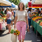 👖 50% RABATT NU! 🌿 Capri-byxor i Rutmönster för Dam – Andningsbart Bomull/Linne – Elastisk Midja & Sidfickor – Perfekt för Sommar & Semester ☀️