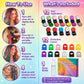 🌈 50 % RABATT NU! 🎨 Tillfällig hårkrita – 12 färger, enkel applicering & tvättbar – perfekt för fester, festivaler och cosplay ✨