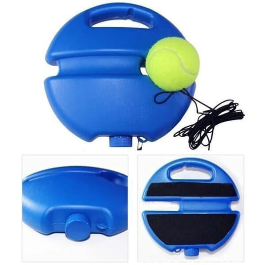 🎾 50 % RABATT NU! 🏃 Bärbar tennistränare – stabil bas fylls med sand/vatten, upphängningssnöre & lätt att ta med – perfekt för soloövningar och familjeaktiviteter 🌳