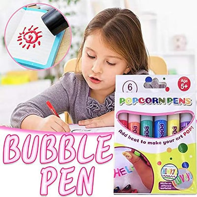 🎨 50 % RABATT NU! 🖊️ Puffy 3D-konstpennor – rita, värm & skapa upphöjda mästerverk, 6-pack ✨