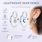 🌙 50% RABATT NU! ☀️ Himmelske Sol & Måne Hoops – Lagdelt Design, Hypoallergenisk & Lettvekt – Asymmetriske Charmer for Balanse & Harmoni 💫