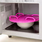 🍽️ 50 % RABATT NU! 📦 Hopfällbart mikrovågsugnsställ – extra nivå, silikon & bärhandtag – perfekt för smartare uppvärmning 🏠