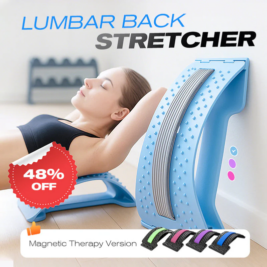 🧲 50% RABATT NU! 💆 Magnetisk Ländryggssträckare – Akupressurmassage, Portabel Design & Lindrar Ryggsmärta – Rikta in Ryggraden, Slappna av i Musklerna ✨