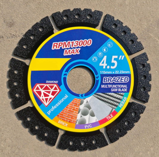 🔪 KÖP 1 FÅ 1 GRATIS 🛠️ | 4,5-tums Diamantskärskiva – För Metall, Granit & PVC
