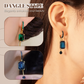 💎 50% RABATT NU! ✨Vintage Syntetisk Diamant Clip-On Hängörhängen – Elegant Dangle, Geometrisk Design & Säker Passform 💍