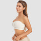 👙 50% RABATT NU! 💫 Avlastande Halterlös Bh för Kvinnor – Noll Glidning, Trådlös Komfort & Uttagbara Vadderingar ✨