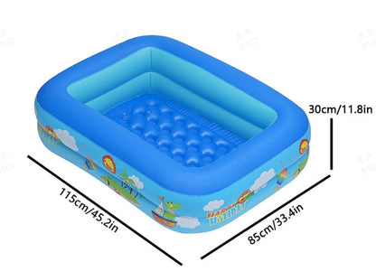 🏊 50% RABATT NU! 🌊 Uppblåsbar Pool med GRATIS Pump – Enkel Att Sätta Upp – Timmar av Sommarkul för Hela Familjen ☀️