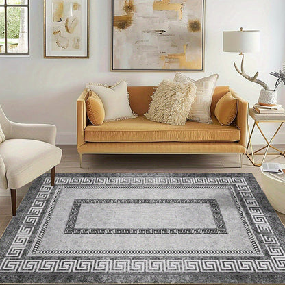 🧶 50 % RABATT NU! 🏠 Halkfri matta med låg lugg – mjuk, slitstark & lättskött – perfekt för vardagsrum och hall 🚪
