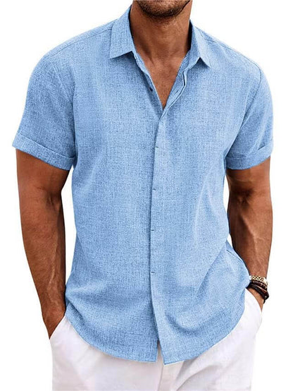 👔 50% RABATT NU! ☀️ Herr Newport-skjorta – Andningsbar & Lätt – Ledig Passform – Perfekt för Varma Dagar 🌊
