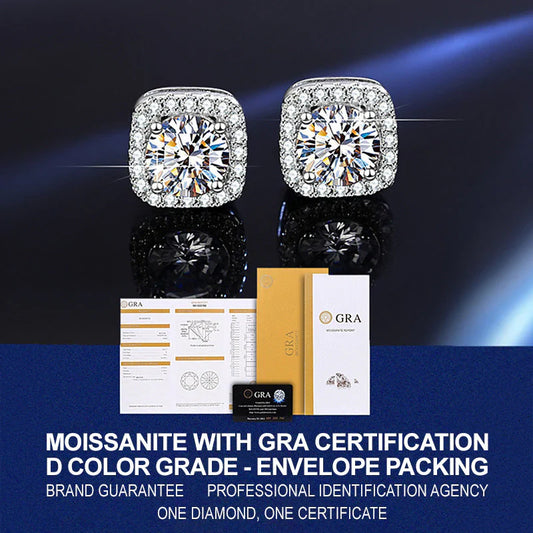 💎 50% RABATT NU! 🕊️ Örhängen med Moissanit – Strålande Glans, Allergivänliga & Perfekt för Vardaglig Elegans 🎁
