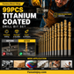 🔧 50 % RABATT NU! 🛠️ 99-pack titanborrset – HSS titanbelagd, snabbare borrning & omfattande storlekar – perfekt för trä, plast, metall och kretskort 📦