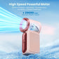 🌬️ 50% RABATT NU! 💨 Turbinfläkt – 16 900 varv/min, 6 Vindhastigheter & LED-display – Ultrakompakt, 3000mAh & upp till 10,7H Driftstid – Perfekt För Resor & Pendling ✨