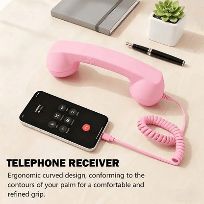 📞 50 % RABATT NU! 🎙️ Retro telefonlur – nostalgi, upp till 99 % mindre strålning & enkel Type-C-anslutning för långa samtal ☎️