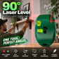 📐 50 % RABATT NU! 🔴 Infrarött laserpass med 90° rät vinkel – exakta horisontella & vertikala linjer för montering och kakelsättning 🛠️