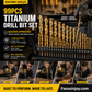 🔧 50 % RABATT NU! 🛠️ 99-pack titanborrset – HSS titanbelagd, snabbare borrning & omfattande storlekar – perfekt för trä, plast, metall och kretskort 📦
