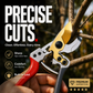 ✂️ 50 % RABATT NU! 🌿 Kraftig sekatör med SK5-skär – kompakt, gummerat grepp & redo för trädgården 🔪