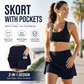 🩳 50% RABATT NU! 🏃‍♀️ Anti-skav Active Skort – Andningsbart Nät, Svettfritt & Sidofickor – Ultramjuk, Sömlös & Mångsidig 🧘‍♀️