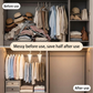 🧺 50 % RABATT NU! 📐 V-formad triangulär förvaringshängare – dubbelsidiga krokar & 360° rotation – perfekt för små garderober och lägenheter 🏠
