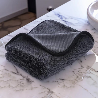 🧽 50% RABATT NU! 🚗 Vriden Mikrofiberduk – Snabb Vattenabsorption & Dubbelsidig Design – Luddfri Torkhandduk för Bilen ✨