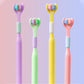 V-shaped Three-sided Toothbrush with Soft Bristles