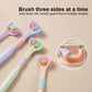 V-shaped Three-sided Toothbrush with Soft Bristles