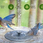 ☀️ 50% RABATT NU! 🐦 Soldriven Fågelfontän – 4 Utbytbara Munstycken, 190 L/H Flöde & Miljövänlig Trädgårdsdekoration 🌿