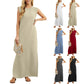 👗 50% RABATT 🌸 | Skrynkelfri Fritidsklänning – Delad Fåll & Lätt Bomullsblandning