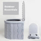 ⛺ 50% RABATT NU! 🚽 Bärbar Hopfällbar Utomhustoalett – Robust 136 kg & Luktstopp 🌲