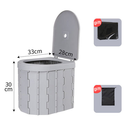 ⛺ 50% RABATT NU! 🚽 Bärbar Hopfällbar Utomhustoalett – Robust 136 kg & Luktstopp 🌲