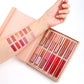 💄 50% RABATT NU! 💋 Flytande Läppstift Set (12 st) – Högpigmenterat, Matt & Långvarigt – Perfekt för Dag & Kväll ✨