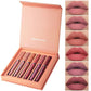 💄 50% RABATT NU! 💋 Flytande Läppstift Set (12 st) – Högpigmenterat, Matt & Långvarigt – Perfekt för Dag & Kväll ✨