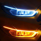🚗 50 % RABATT NU! 💡 2-pack flexibel LED-flytande signallampa – vattentät, tvåfärgad & 12V – perfekt för varselljus och blinkers 🔧